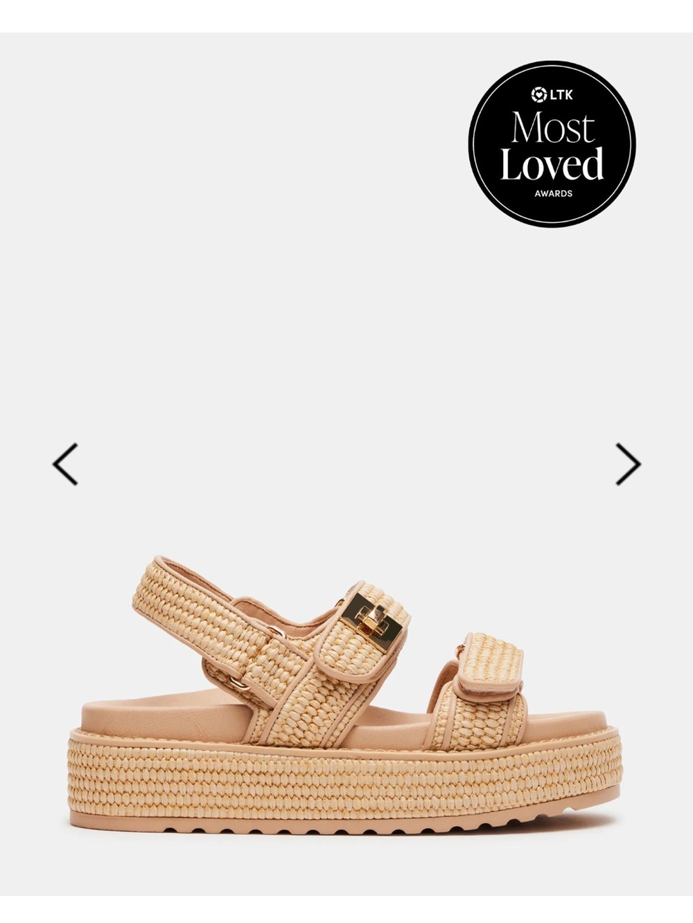 Steve Madden BIGMONA NATURAL RAFFIA in Natural Beige Size 7